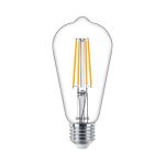 Philips MASTER Value LED Bulb E27 Edison Filament Clear 5.9W 806lm - 927 Extra Warm White | Best Colour Rendering - Replaces 60W