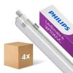 Multipack 4x Philips LED Waterproof Batten Ledinaire WT065C 30/53W 4100/6800lm - 840 Cool White | 150cm