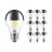 Multipack 10x Philips Classic LED Bulb E27 Pear Mirror 7.2W 650lm 650lm - 827 Extra Warm White | Dimmable - Replaces 60W