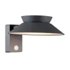 Nordlux Solar Wall Light Justina Metal Anthracite 400lm - 830 Warm White | IP44 - Motion And Light Sensor