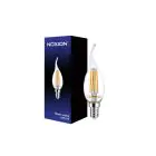 Noxion Lucent LED E14 Bent-tip Candle Filament Clear 4.5W 470lm - 827 Extra Warm White | Dimmable - Replaces 40W
